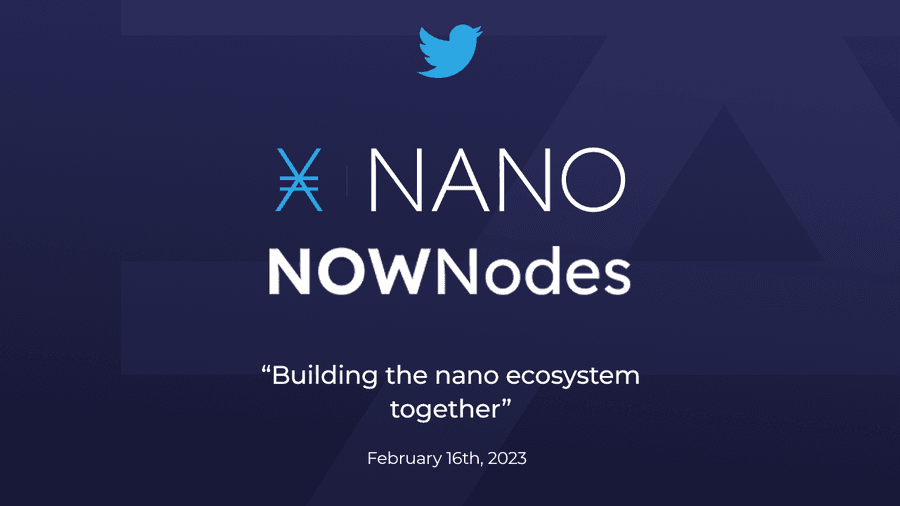 Building the Nano Ecosystem Together Nownodes Nano Twitter Space Ig Post