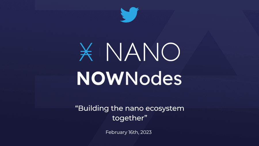 Building the Nano Ecosystem Together Nownodes Nano Twitter Space Ig Post